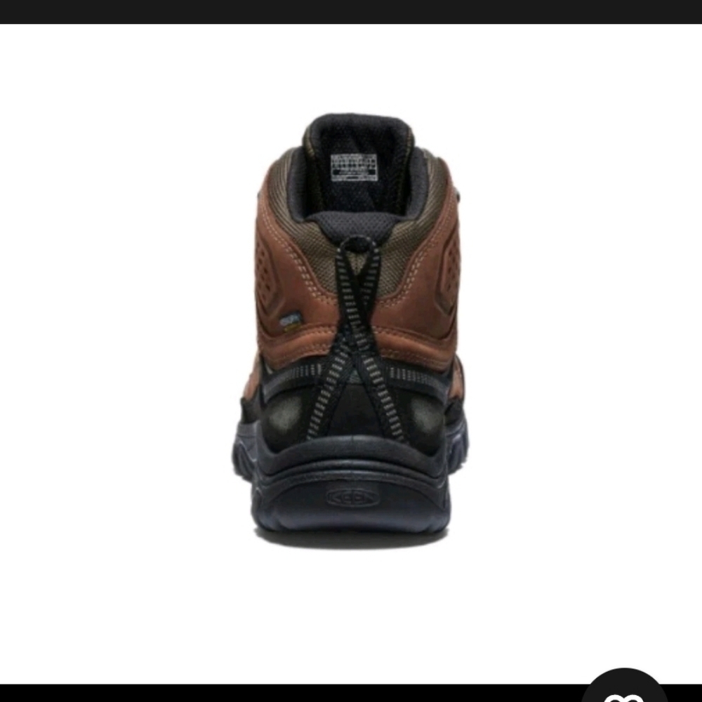 Keen Men’s Targhee IV Waterproof Hiking Boot - Bison Black - Picture 5 of 7